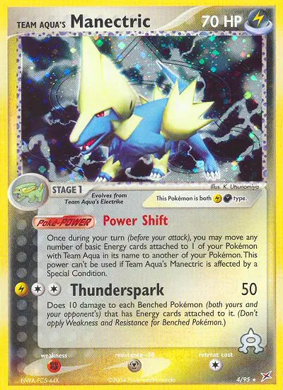 Team Aqua's Manectric, Team Magma vs Team Aqua 4/95