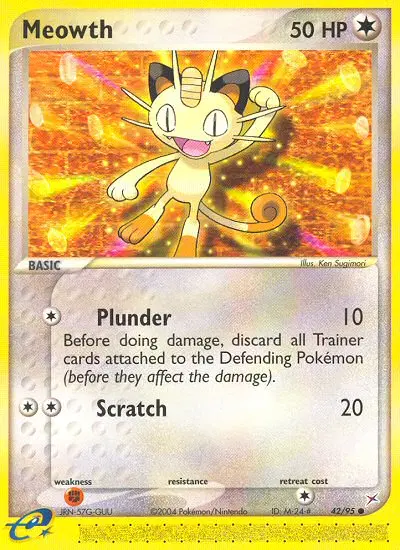 Meowth, Team Magma vs Team Aqua 42/95
