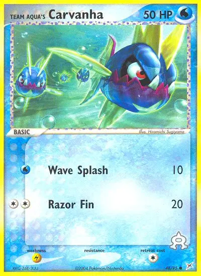Team Aqua's Carvanha, Team Magma vs Team Aqua 48/95