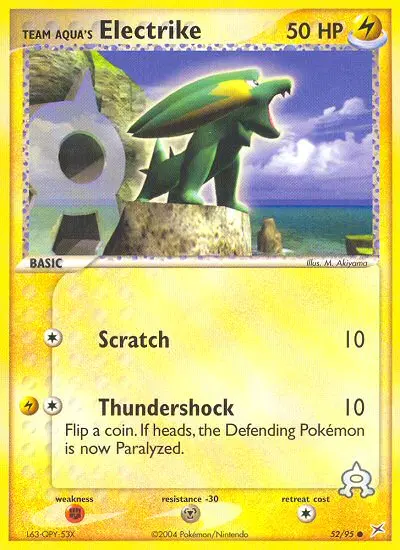 Team Aqua's Electrike, Team Magma vs Team Aqua 52/95