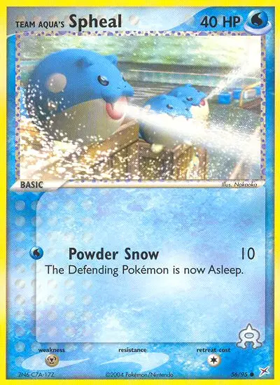 Team Aqua's Spheal, Team Magma vs Team Aqua 56/95