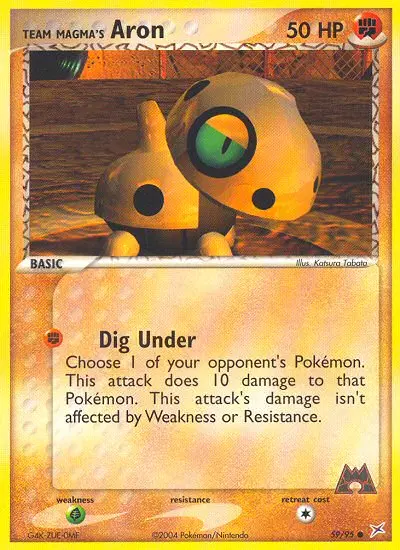 Team Magma's Aron, Team Magma vs Team Aqua 59/95