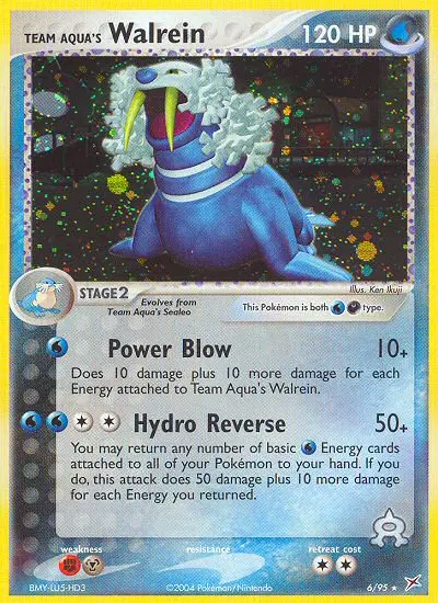 Team Aqua's Walrein, Team Magma vs Team Aqua 6/95