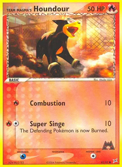 Team Magma's Houndour, Team Magma vs Team Aqua 62/95