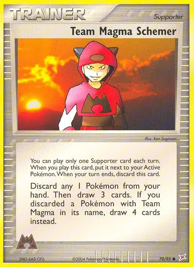 Team Magma Schemer, Team Magma vs Team Aqua 70/95