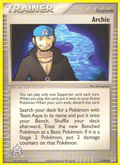 Archie, Team Magma vs Team Aqua 71/95