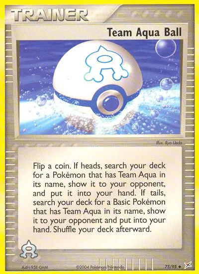 Team Aqua Ball, Team Magma vs Team Aqua 75/95