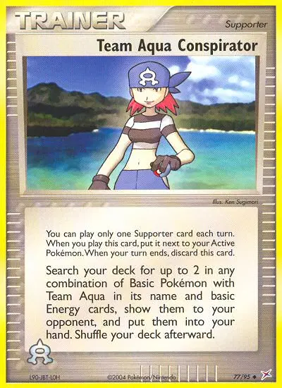 Team Aqua Conspirator, Team Magma vs Team Aqua 77/95