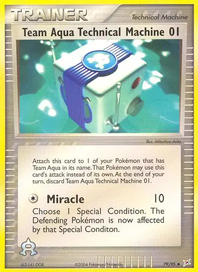 Team Aqua Technical Machine 01, Team Magma vs Team Aqua 79/95