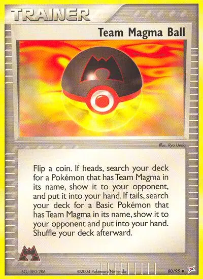 Team Magma Ball, Team Magma vs Team Aqua 80/95