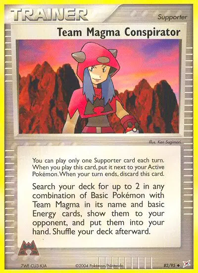 Team Magma Conspirator, Team Magma vs Team Aqua 82/95