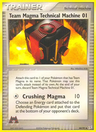 Team Magma Technical Machine 01, Team Magma vs Team Aqua 84/95