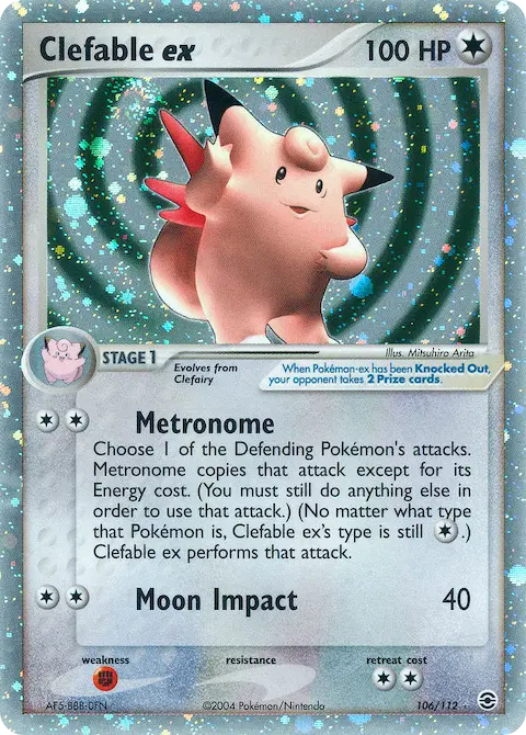 Clefable ex, FireRed & LeafGreen 106/112