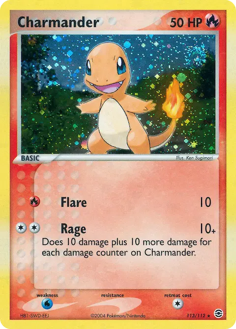 Charmander, FireRed & LeafGreen 113/112