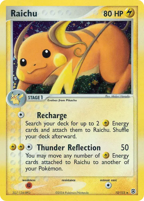 Raichu, FireRed & LeafGreen 12/112