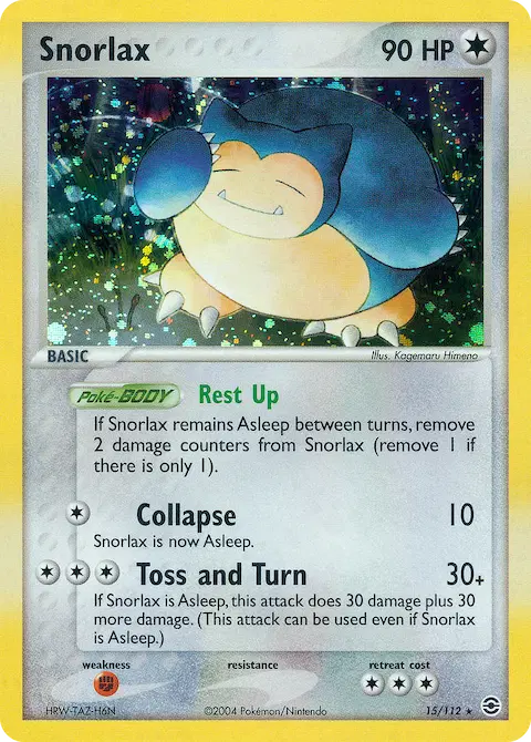 Snorlax, FireRed & LeafGreen 15/112