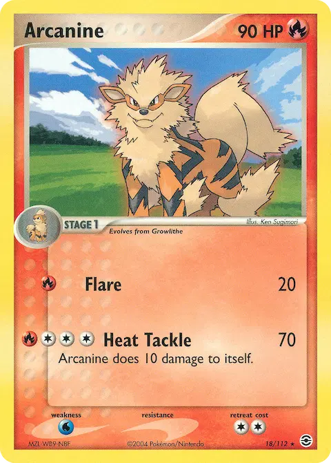Arcanine, FireRed & LeafGreen 18/112
