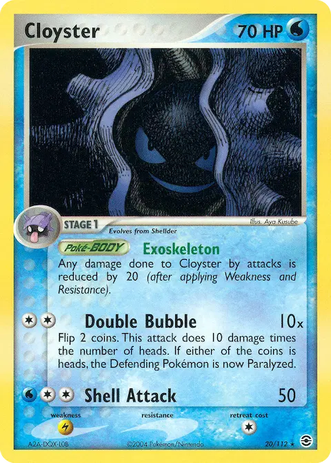 Cloyster, FireRed & LeafGreen 20/112