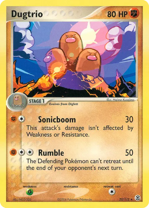 Dugtrio, FireRed & LeafGreen 22/112