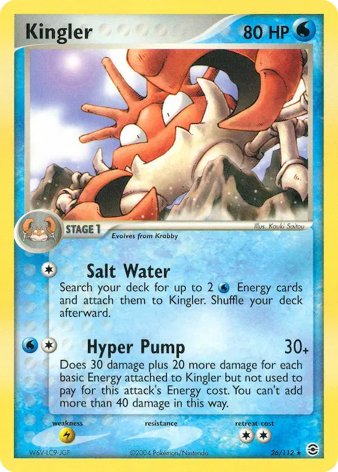 Kingler, FireRed & LeafGreen 26/112