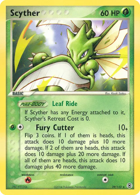 Scyther, FireRed & LeafGreen 29/112