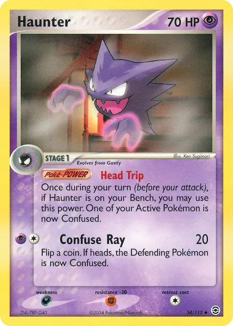 Haunter, FireRed & LeafGreen 34/112