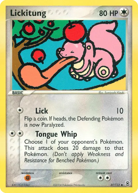 Lickitung, FireRed & LeafGreen 37/112