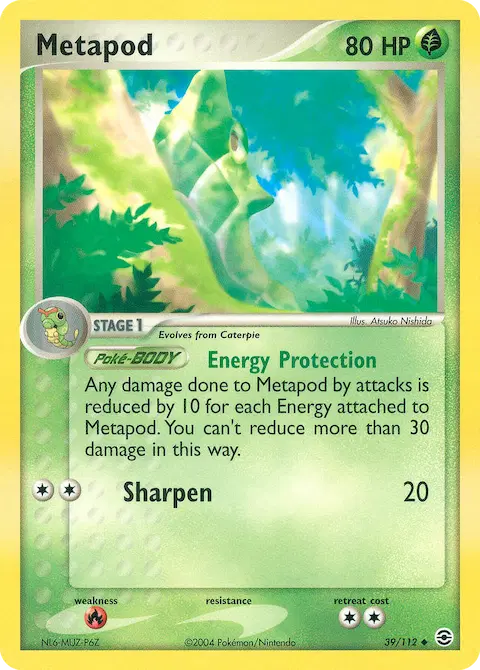 Metapod, FireRed & LeafGreen 39/112