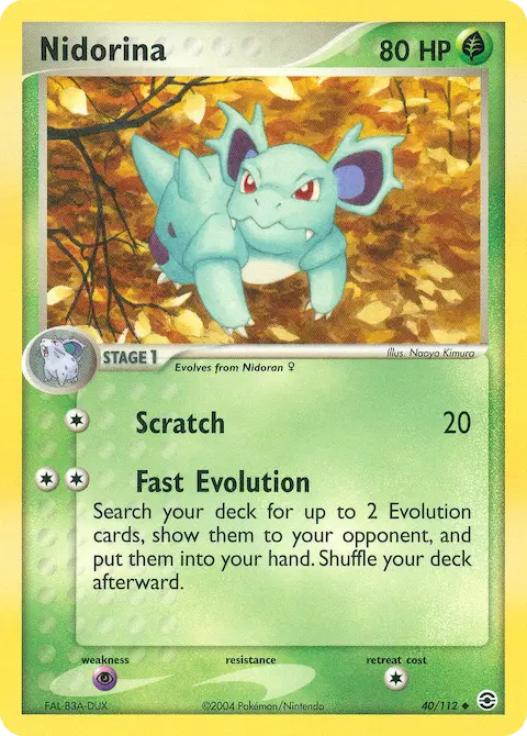 Nidorina, FireRed & LeafGreen 40/112