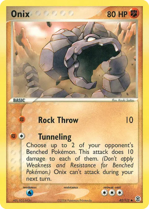 Onix, FireRed & LeafGreen 42/112