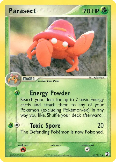Parasect, FireRed & LeafGreen 43/112