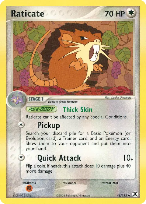 Raticate, FireRed & LeafGreen 48/112