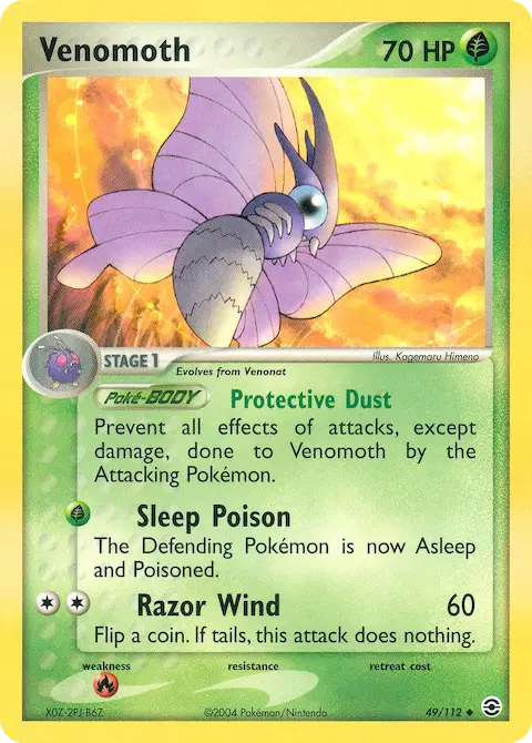 Venomoth, FireRed & LeafGreen 49/112