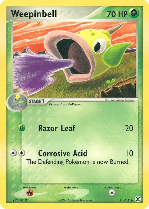 Weepinbell, FireRed & LeafGreen 51/112