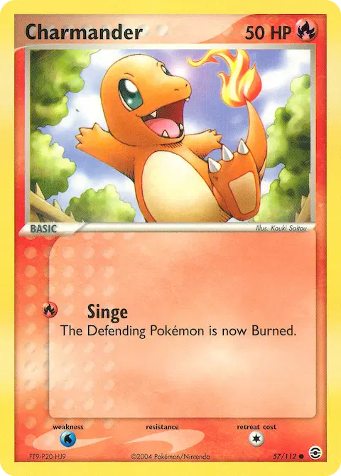 Charmander, FireRed & LeafGreen 57/112