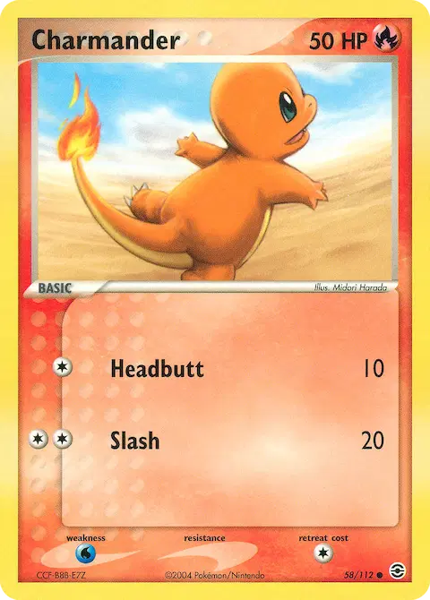 Charmander, FireRed & LeafGreen 58/112