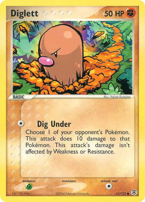 Diglett, FireRed & LeafGreen 61/112