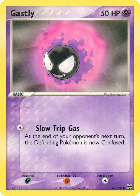 Gastly, FireRed & LeafGreen 63/112
