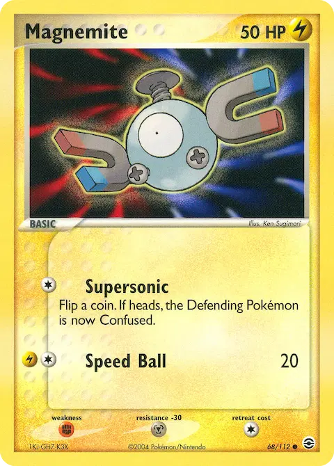 Magnemite, FireRed & LeafGreen 68/112