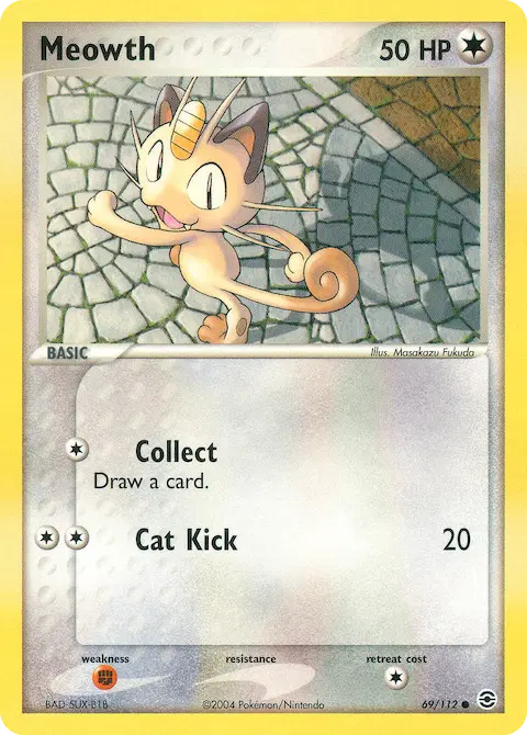 Meowth, FireRed & LeafGreen 69/112