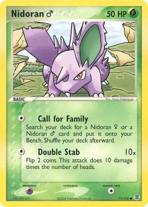 Nidoran♂, FireRed & LeafGreen 71/112