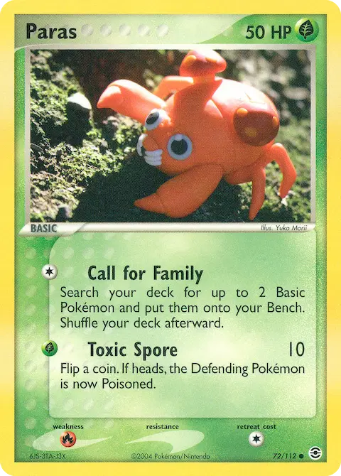 Paras, FireRed & LeafGreen 72/112