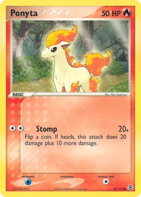 Ponyta, FireRed & LeafGreen 76/112