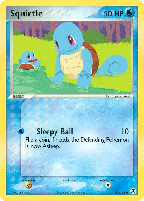 Squirtle, FireRed & LeafGreen 82/112
