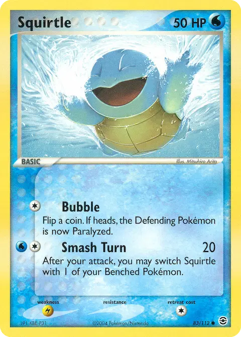Squirtle, FireRed & LeafGreen 83/112