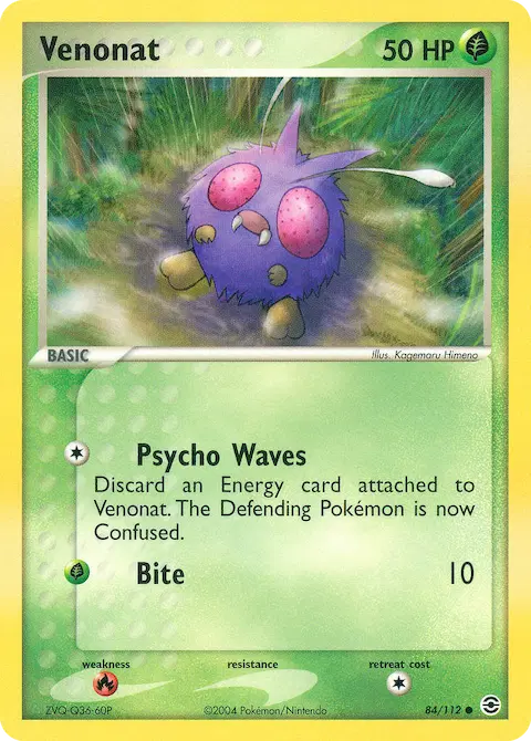 Venonat, FireRed & LeafGreen 84/112