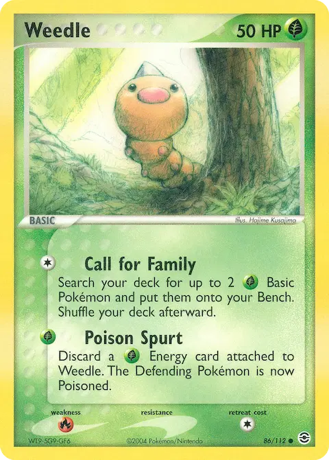 Weedle, FireRed & LeafGreen 86/112