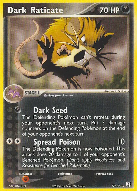Dark Raticate, Team Rocket Returns 17/109