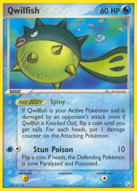 Qwilfish, Team Rocket Returns 27/109