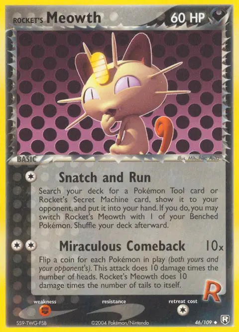 Rocket's Meowth, Team Rocket Returns 46/109